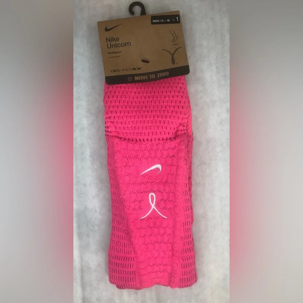 Nike Unicorn Kay Yow Pink Dri-Fit ADV Socks Mens Size 2XL/15-18 IB9160-645 New